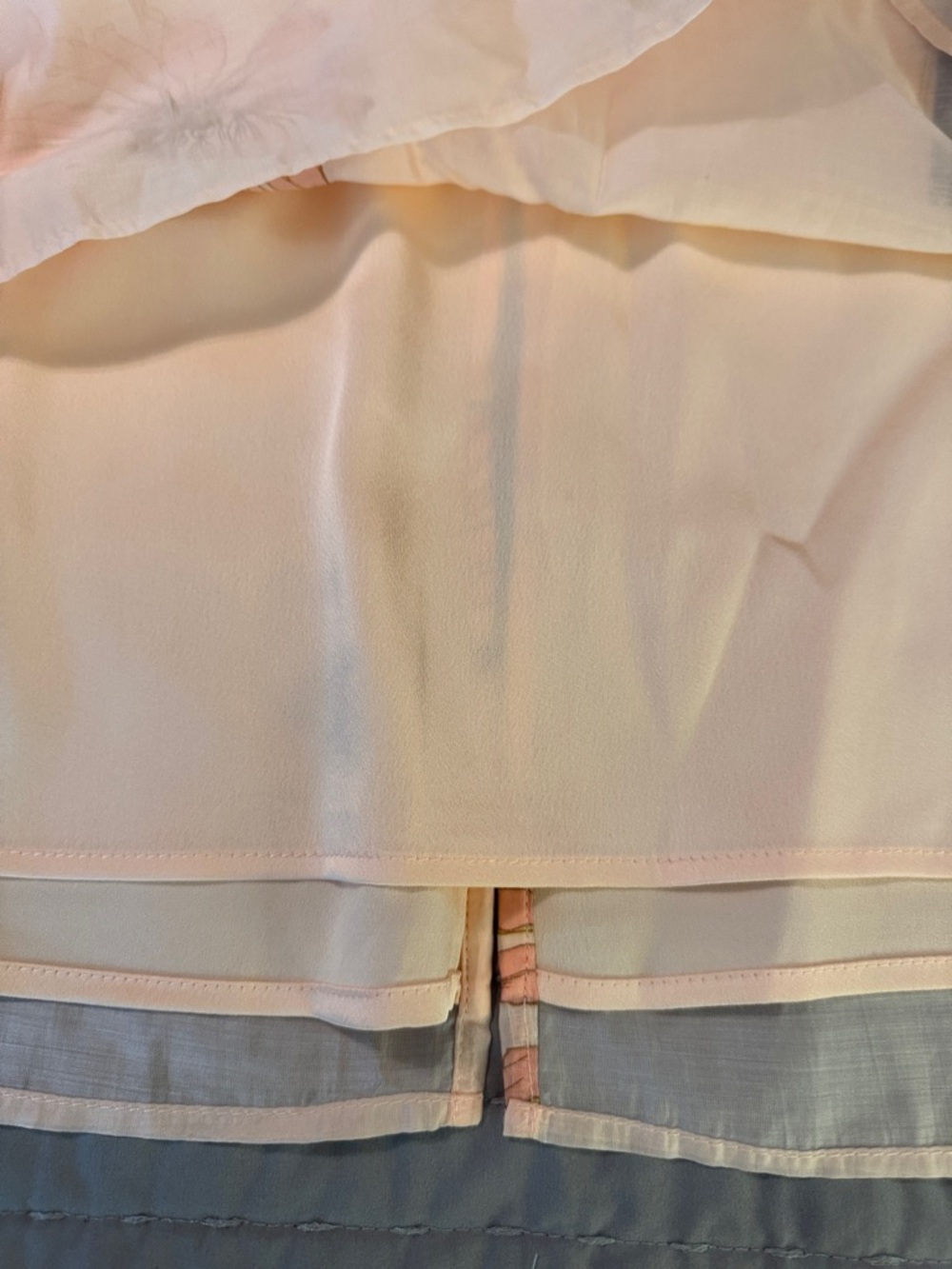 Future Collective Women's Peach Floral Midi Skirt Size 18 - Picture 4 of 4